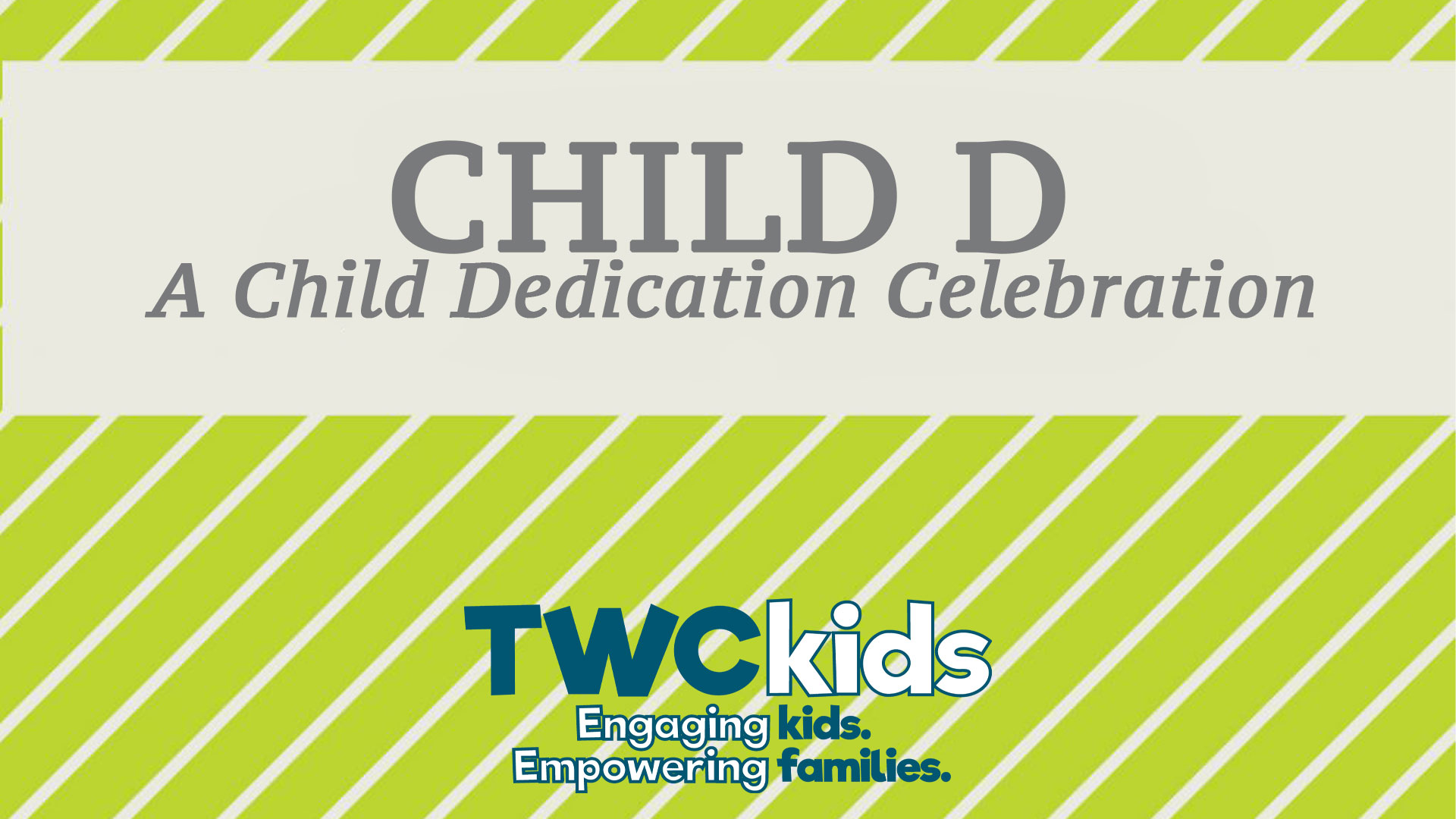 Child Dedication